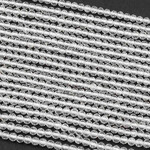 Clear Quartz  2mm Faceted Round Bead Strand