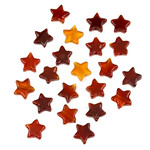 Red Agate 10mm Star Bead Strand