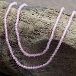 Rose Quartz  2mm Faceted Round Bead Strand