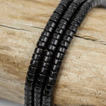 Onyx  2x4mm Heishi Bead Strand