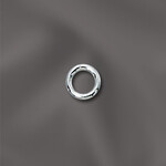 Sterling Silver  4mm 21ga Closed Jump Ring - 10 Pieces