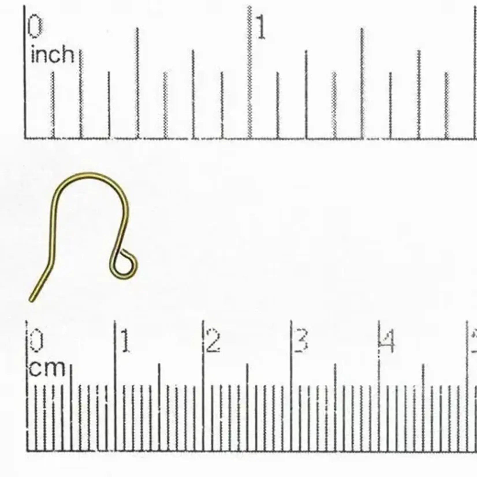 Antique Brass Shepherds Hook Earwire - 10 Pieces