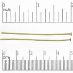 Headpin 20 Ga  2" Nickel-Free Antique Brass Plated - Bag of 100