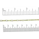 Gold Plated  6.4x3mm Cable Chain - 1"