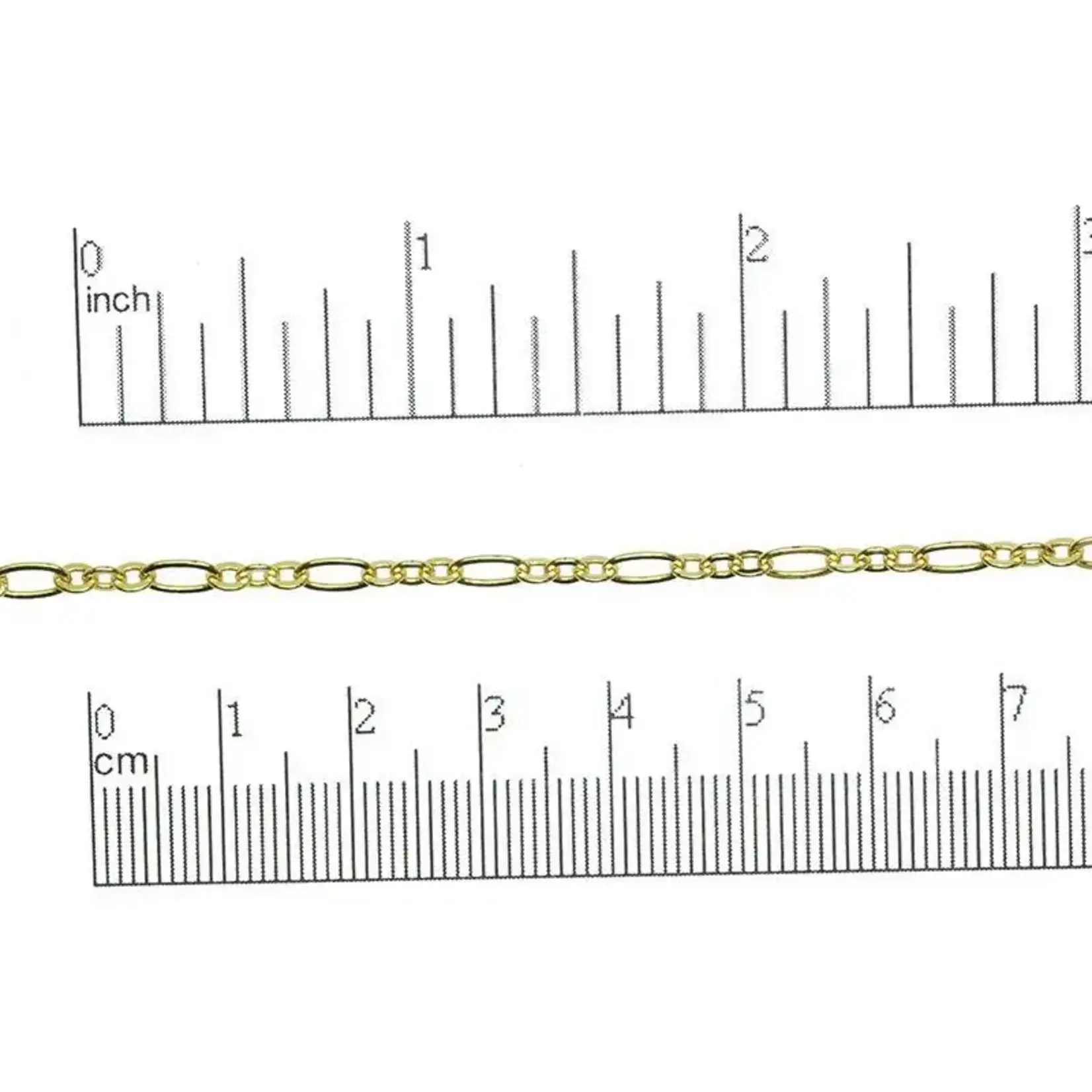 Gold Plated  6.4x3mm Cable Chain - 1"