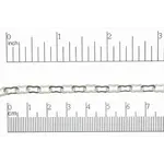Silver Plated   8x5mm Peanut Cable Chain
