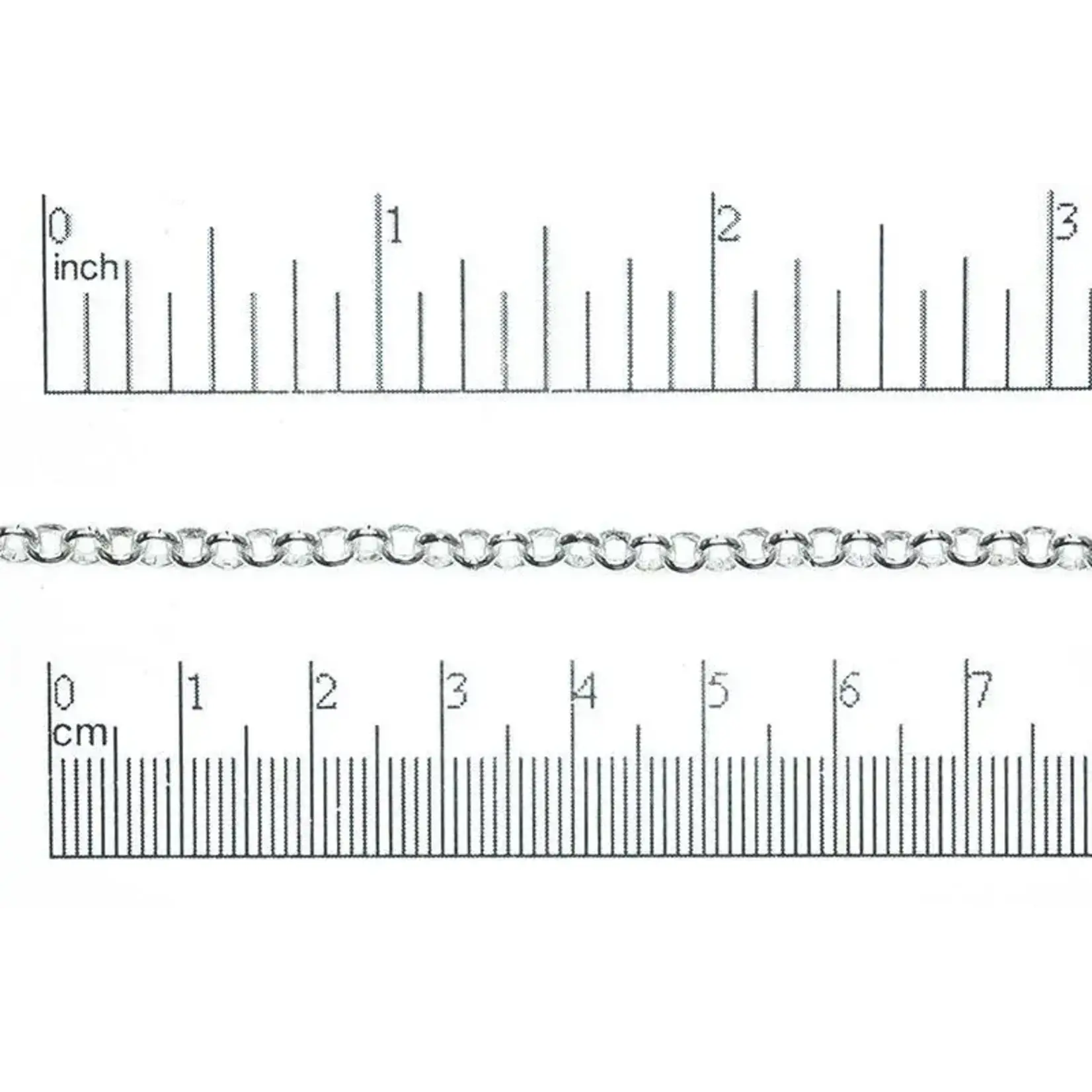 Silver Plated  4mm Rolo Chain