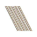 Permanent Waterproof Gold Plated Stainless Steel  4x3mm Curb Chain