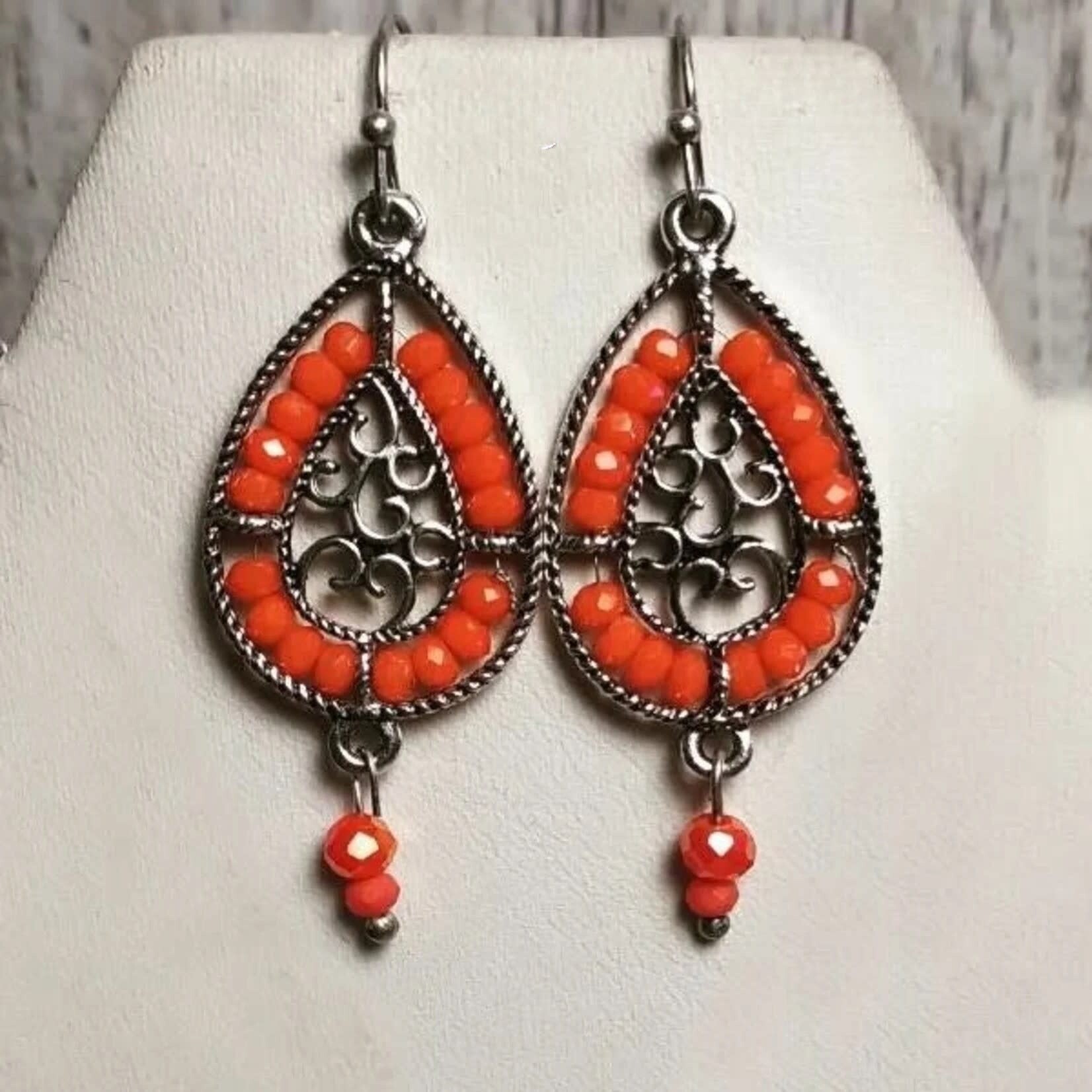 Bead Inspirations Filigree Crystal Coral Earring Kit