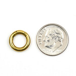 Gold Plated Stainless Steel 12mm Round Carabiner Clasp