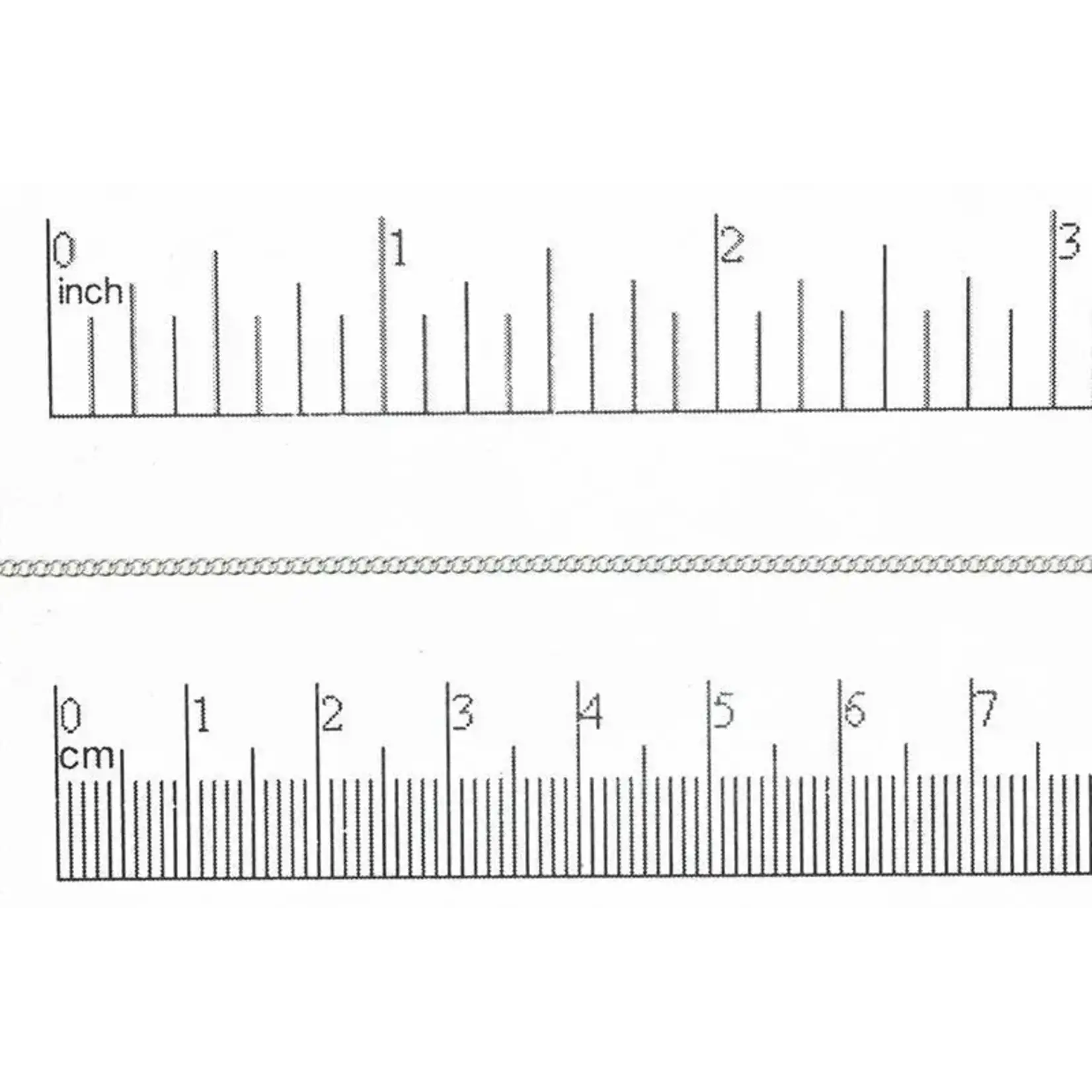 Silver Plated  1.5mm Fine Curb Chain