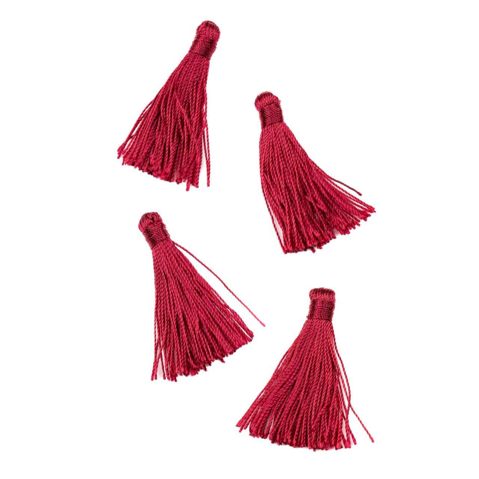 Nylon 1.25 Inch Burgundy Tassel