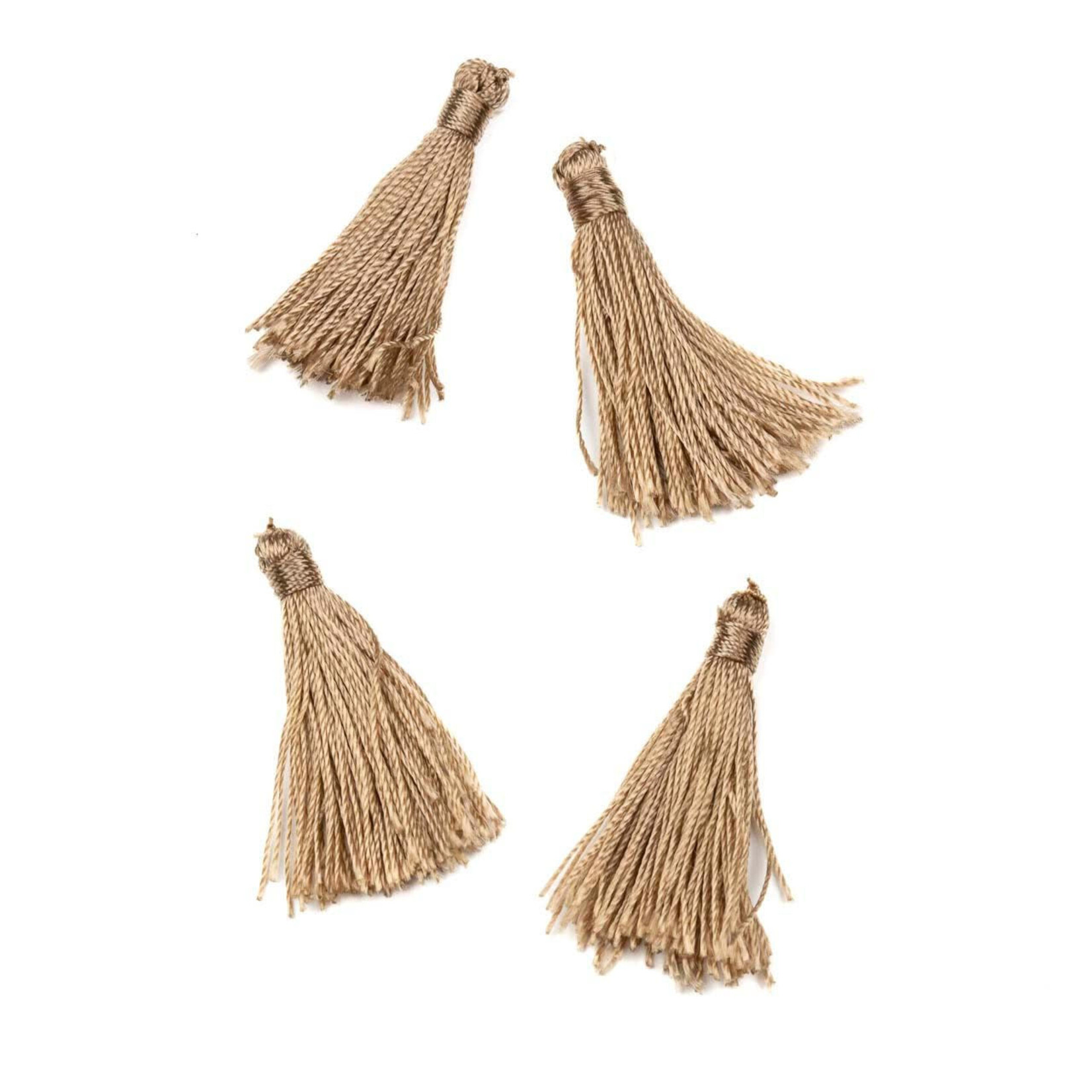 Nylon 1.25 Inch Beige Tassel