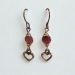 Bead Inspirations Garnet Heart Earring Kit