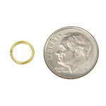 Coated Brass  8mm 20ga Open Jump Ring - 20 Pieces