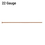 Genuine Copper 22ga 2" Headpin - 20 Pieces