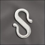 Silver Plated 13x8mm S Hook