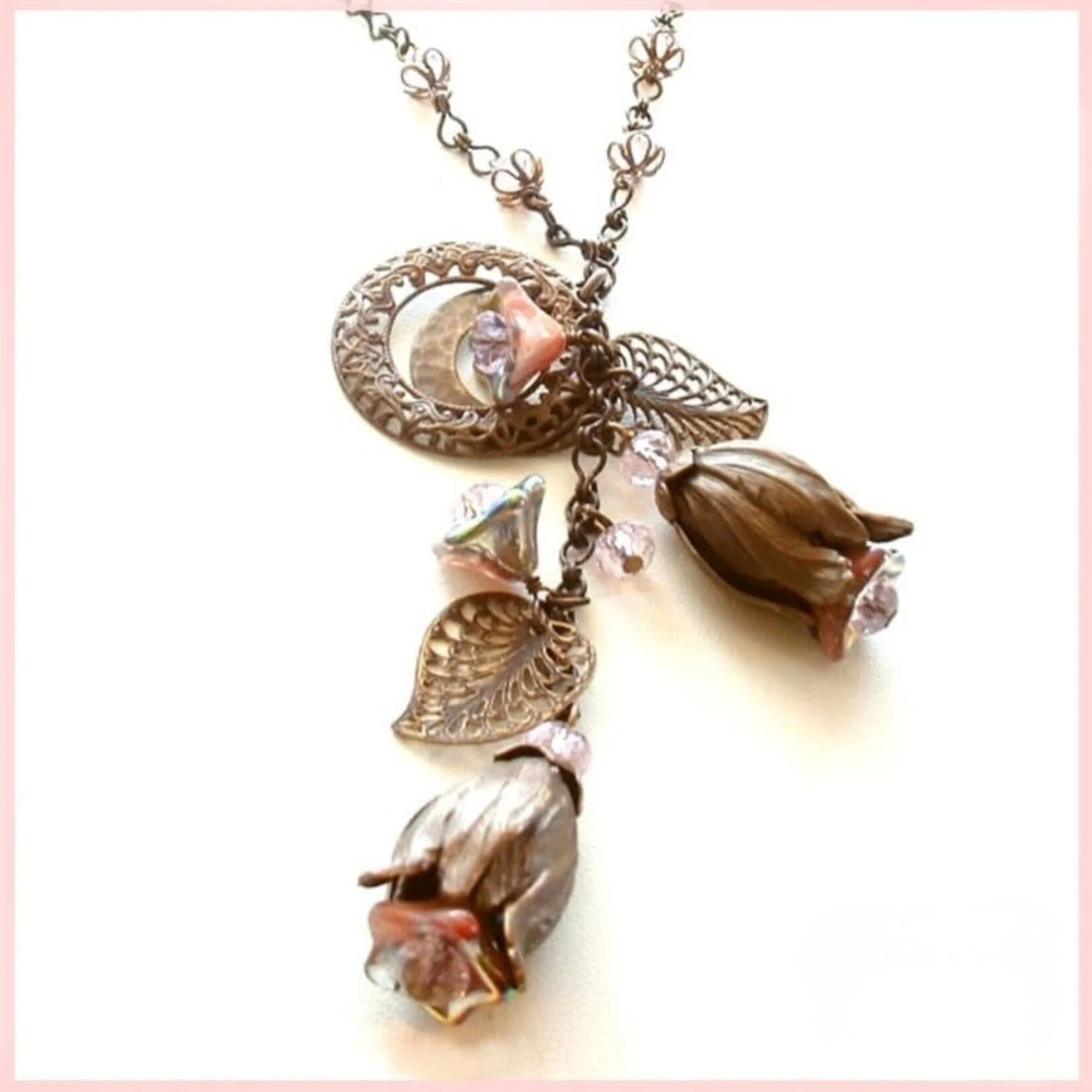 Flourish Blossom Pink Necklace Kit