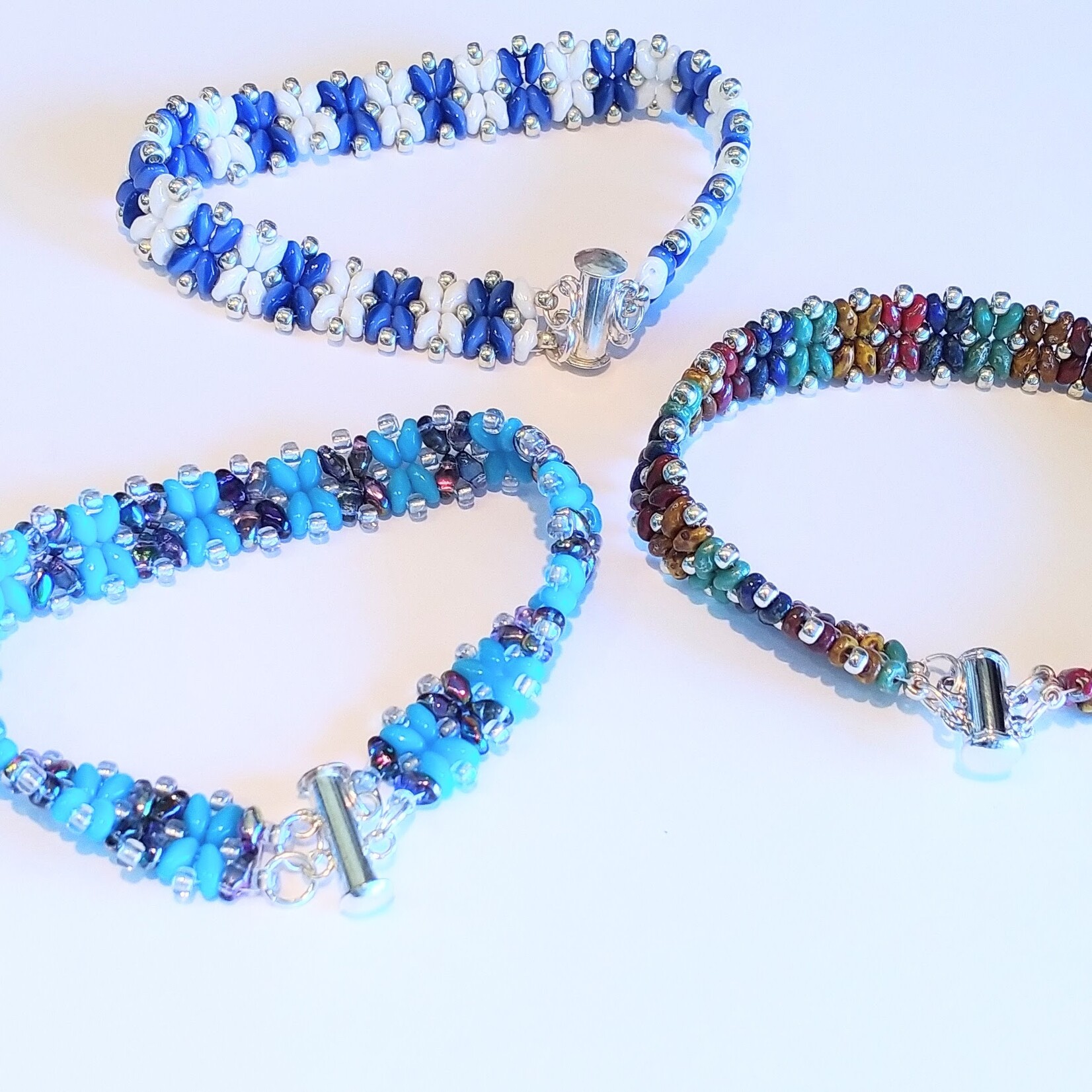 Snowflake Bead Weaving Bracelet Class