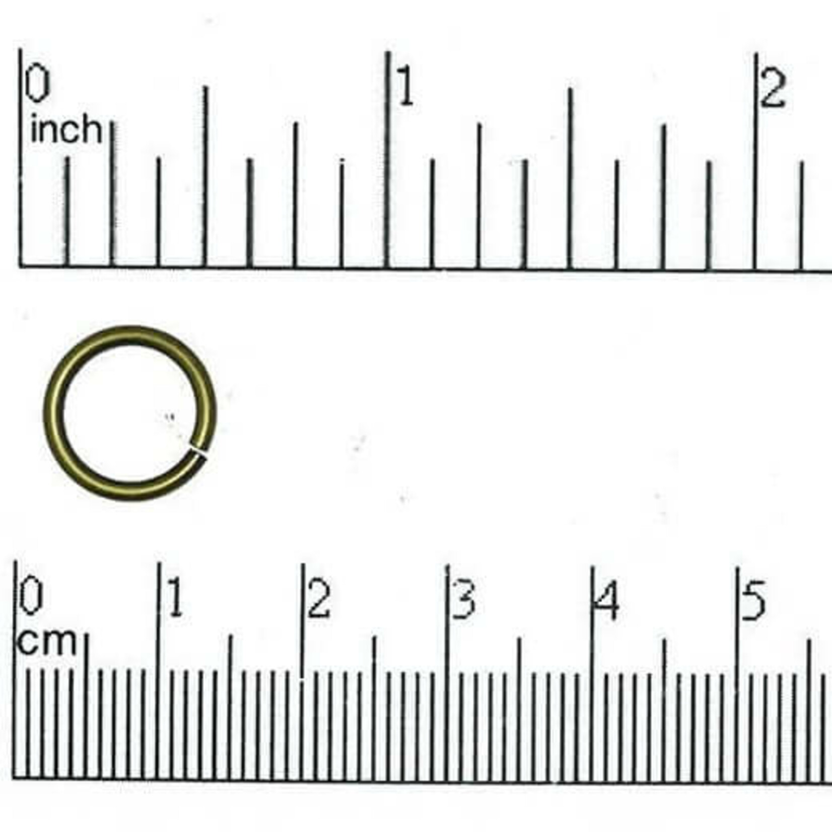 Antique Brass 12mm 15ga Open Jump Ring - 10 Pieces