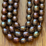 Freshwater Pearls 6x8mm Potato Bronze Bead Strand