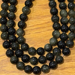 Golden Sheen Obsidian  10mm Round Bead Strand