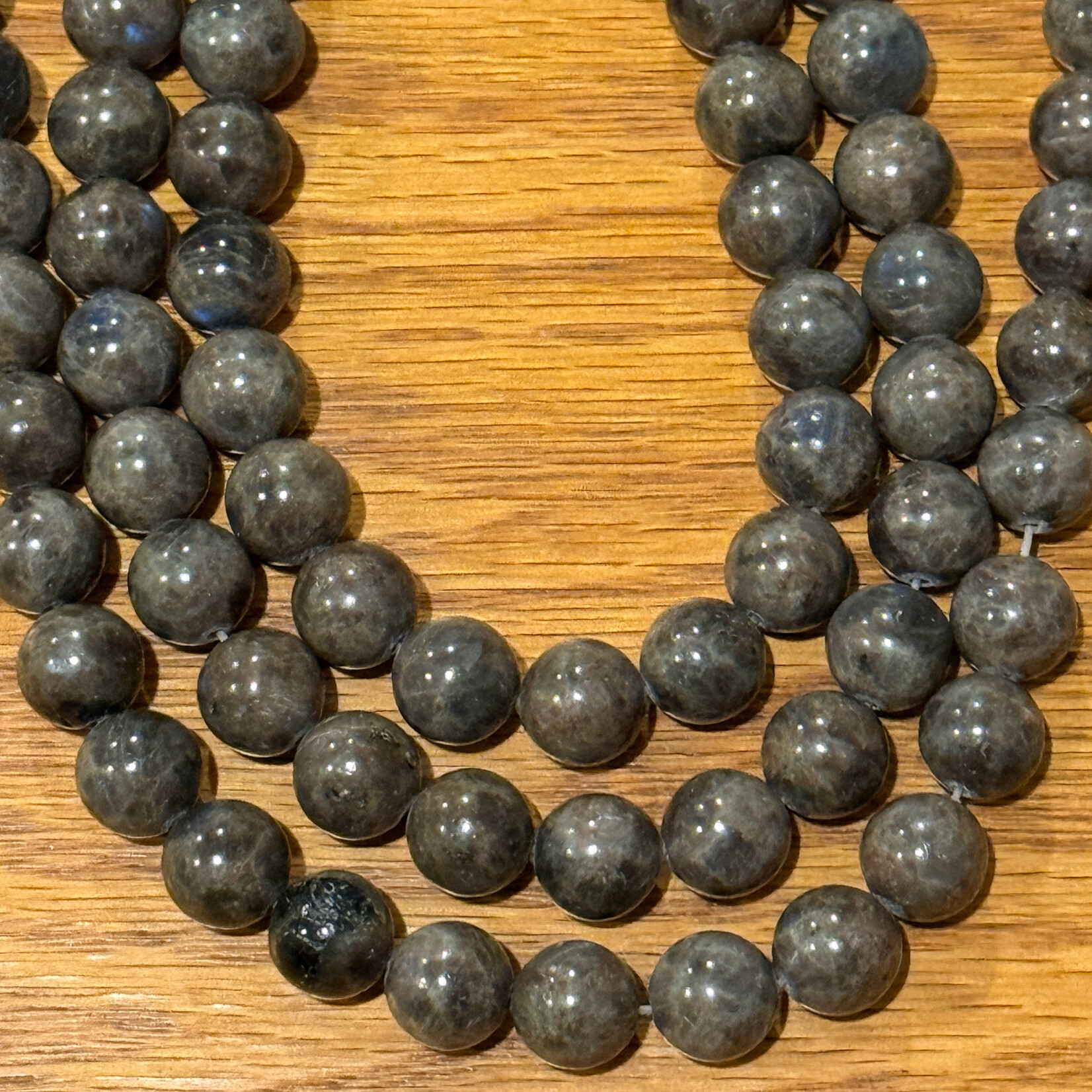 Chocolate Labradorite 10mm Round Bead Strand