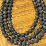 Chocolate Labradorite 6mm Round Bead Strand