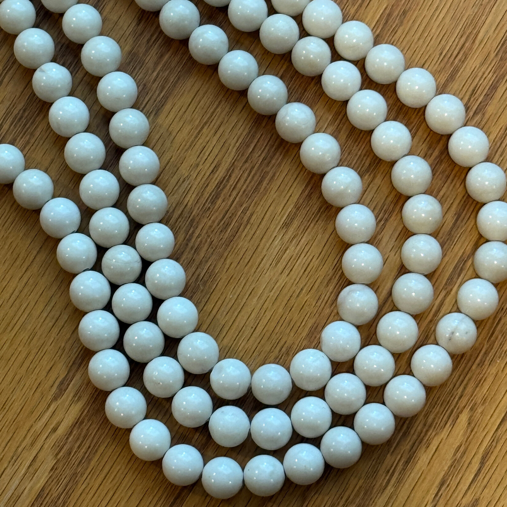 River Jasper Smooth Round  8mm Bead Strand