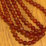 Carnelian  10mm Round Bead Strand