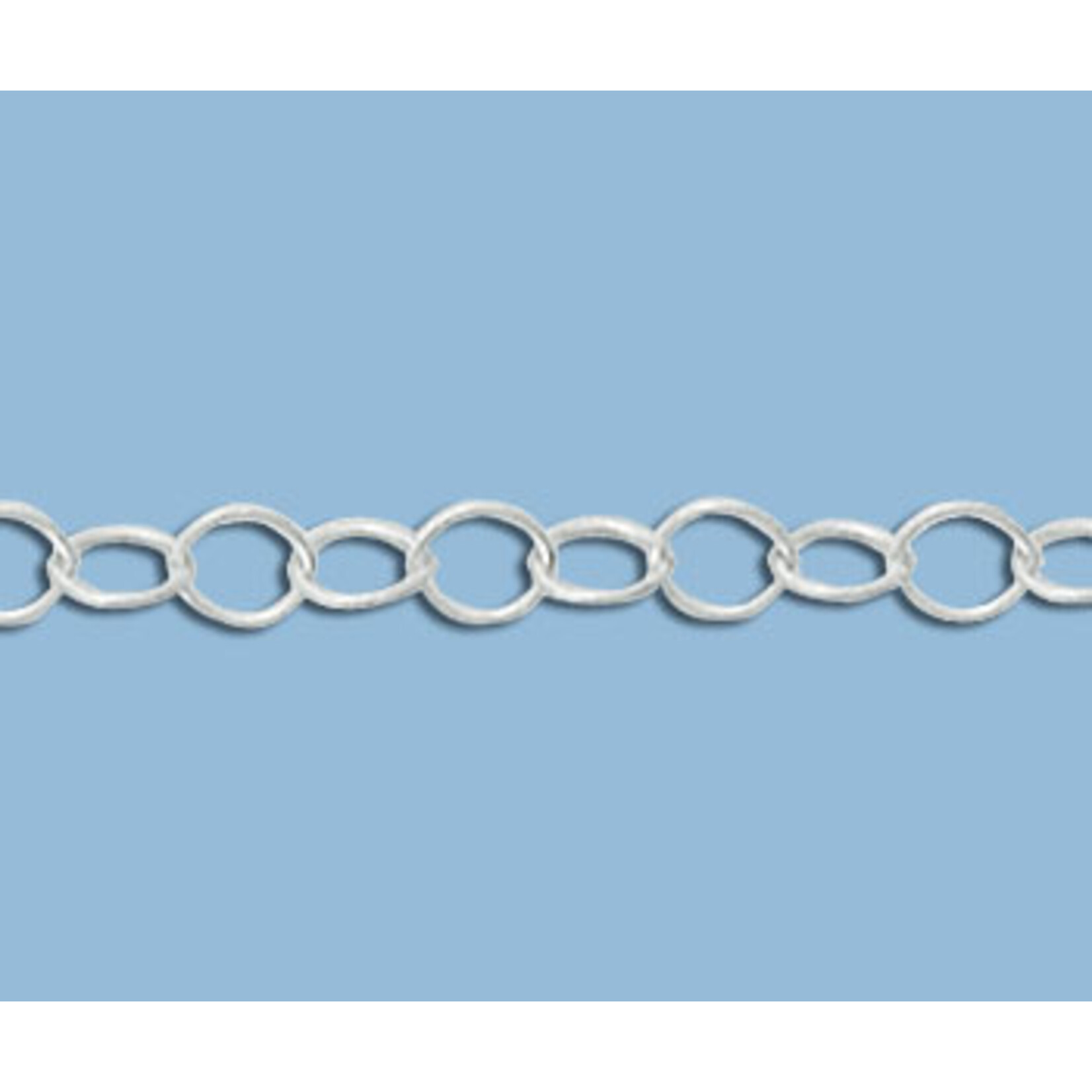 Sterling Silver 3.6mm Cable Chain