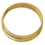 Memory Wire 24ga Gold Plated 1 3/4" 12 Turn Loop Round Bracelet Wire