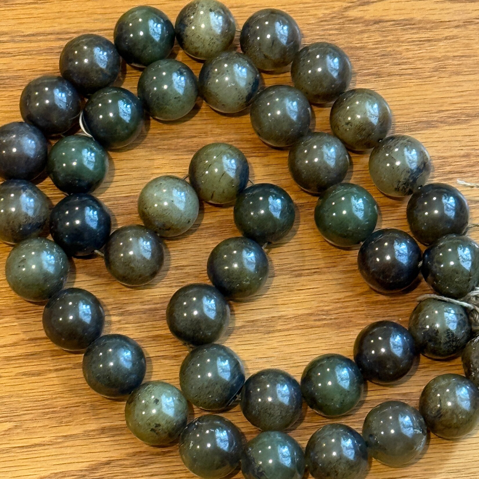 Jade  20mm Round Bead Strand