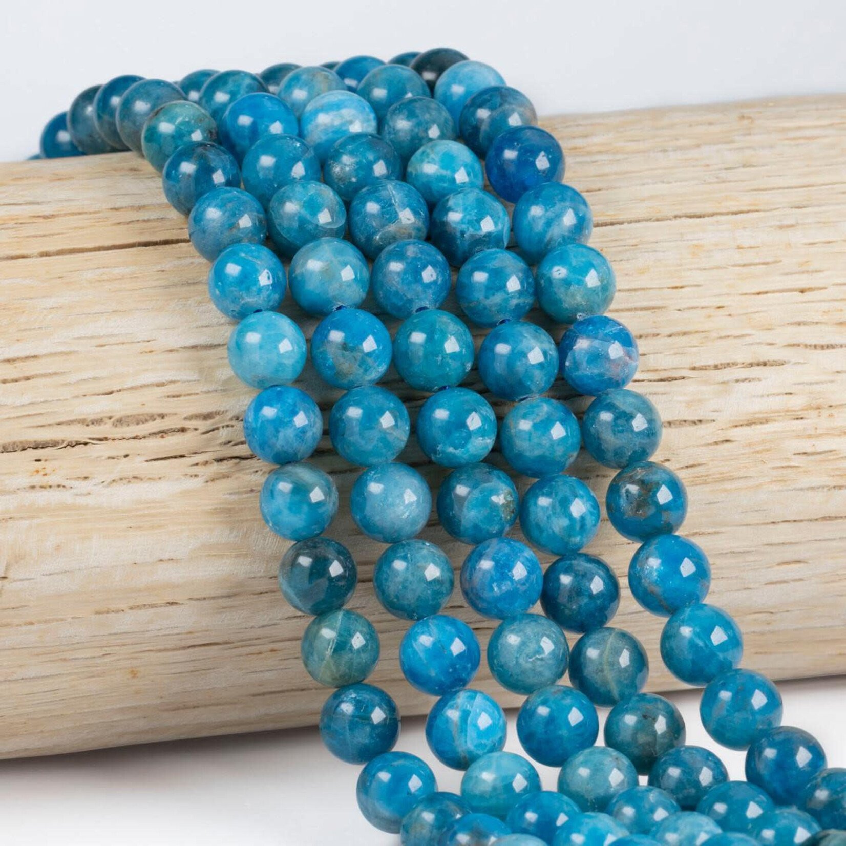 Apatite  8mm Round Bead Strand