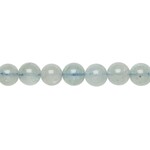 Aquamarine  6-7mm Round Bead Strand