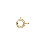 Gold Plated  9mm Spring Ring - Single