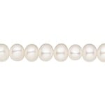 White Lotus 6-6.5mm Semi-Round Freshwater Pearl Strand