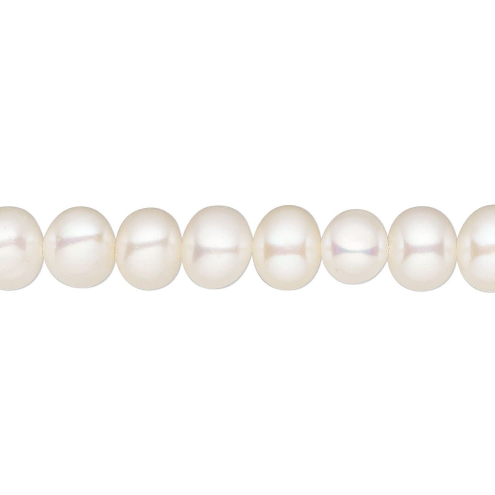 White Lotus 6-6.5mm Semi-Round Freshwater Pearl Strand