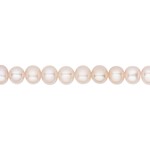 Semi-Round Mauve Freshwater Pearl Strand - 4.5-5mm