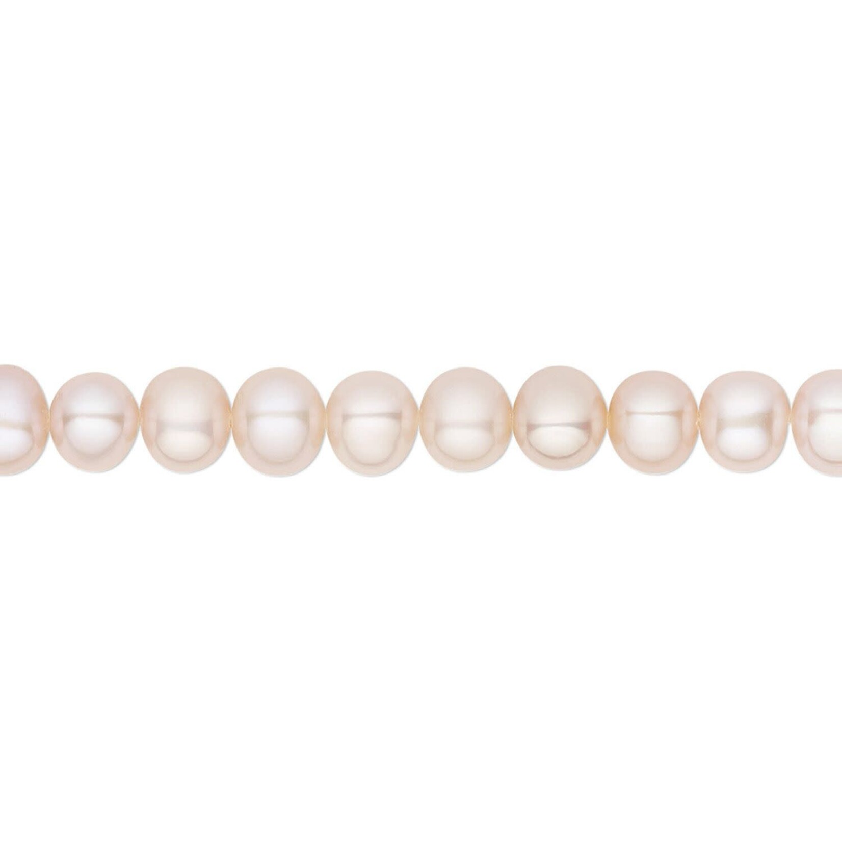 Semi-Round Mauve Freshwater Pearl Strand - 4.5-5mm