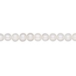 Semi-Round White Grade C Freshwater Pearl Strand  - 4.5-5mm