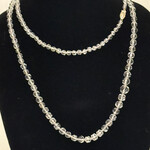 Rock Quartz Necklace with 14K White Gold Clasp  - Ready to Wear