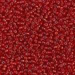 Miyuki 11/0 Silver Lined Ruby Seed Beads - 24gm Tube