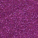 Miyuki 11/0 Dyed Silver Lined Fuchsia Seed Beads - 24gm Tube