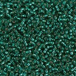 Miyuki 11/0 Silver Lined Emerald Seed Beads - 24gm Tube