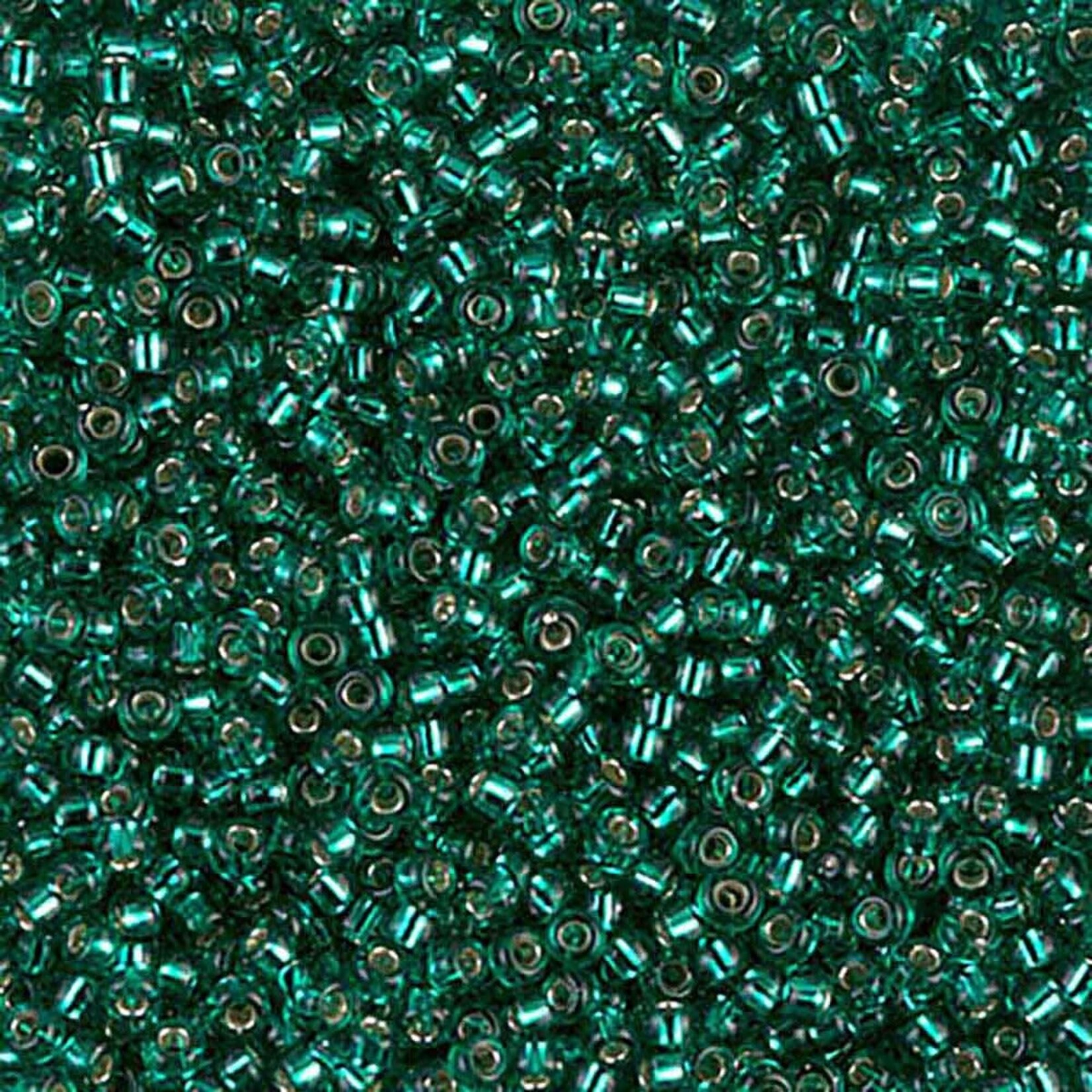 Miyuki 11/0 Silver Lined Emerald Seed Beads - 24gm Tube