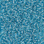 Miyuki 11/0 Silver Lined Aqua Seed Beads - 24gm Tube