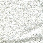 Miyuki 11/0 White Pearl Ceylon Seed Beads - 24gm Tube