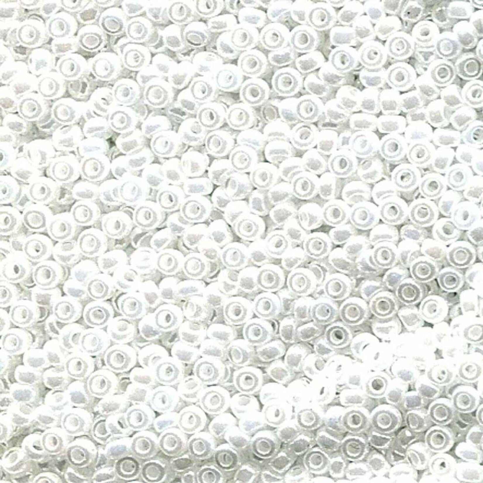 Miyuki 11/0 White Pearl Ceylon Seed Beads - 24gm Tube