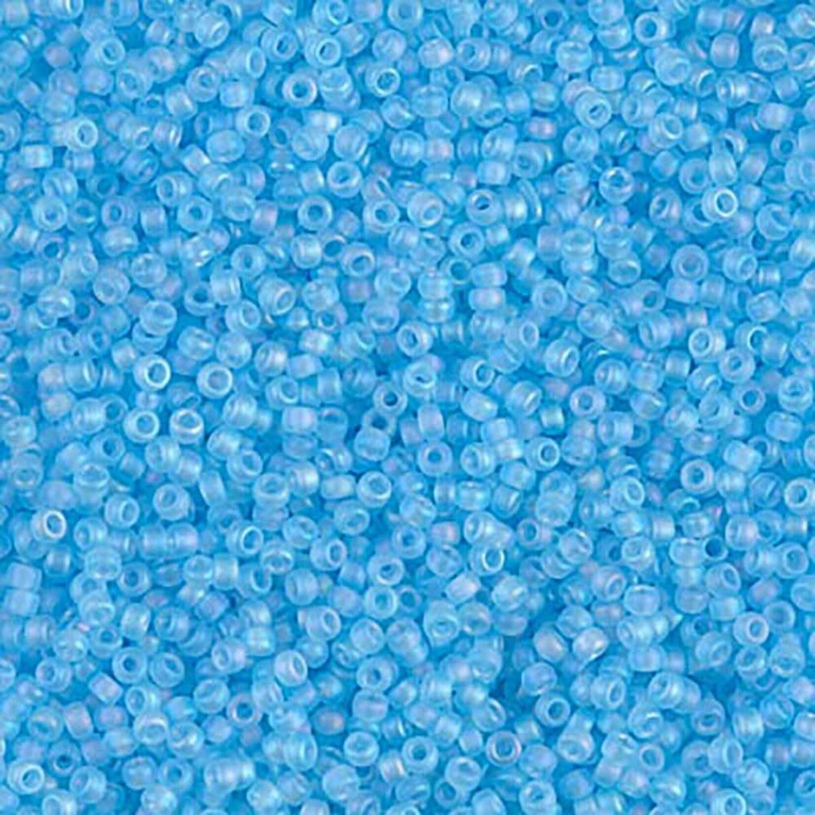 Miyuki 15/0 Matte Light Blue Seed Beads - 8.2gm Tube
